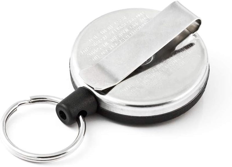 KEY-BAK Original HD Retractable Key Holder with 48" Kevlar Cord and Steel Belt Clip - Image 2